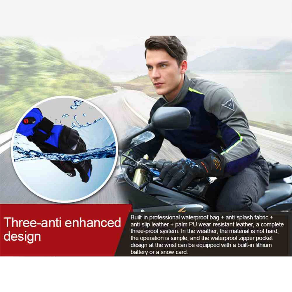 Riding Electric Heated Gloves Five-finger Temperature Control Touch Screen Outdoor Skiing Riding Thick Section Warm Gloves
Riding Electric Heated Gloves Five-finger Temperature Control Touch Screen Outdoor Skiing Riding Thick Section Warm Gloves