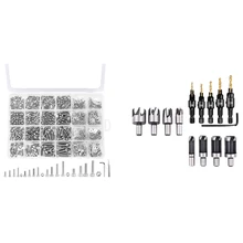 M2 M2.5 M3 M4 Hexagon Head Cap Machine Screw Set With 14Pc Drill Bit Wood Plug Cutter Screw Drilling Pilot Holes
M2 M2.5 M3 M4 Hexagon Head Cap Machine Screw Set With 14Pc Drill Bit Wood Plug Cutter Screw Drilling Pilot Holes