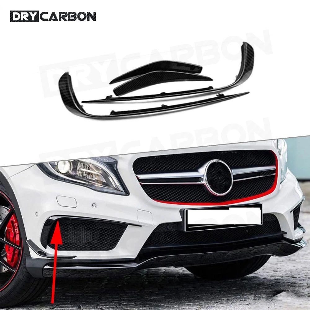 Carbon Fiber Front Bumper Air Vent Cover Trims for Benz GLA Class X156 GLA200 GLA260 GLA45 2014-2017 ABS Fog lamp Fin Strips
Carbon Fiber Front Bumper Air Vent Cover Trims for Benz GLA Class X156 GLA200 GLA260 GLA45 2014-2017 ABS Fog lamp Fin Strips