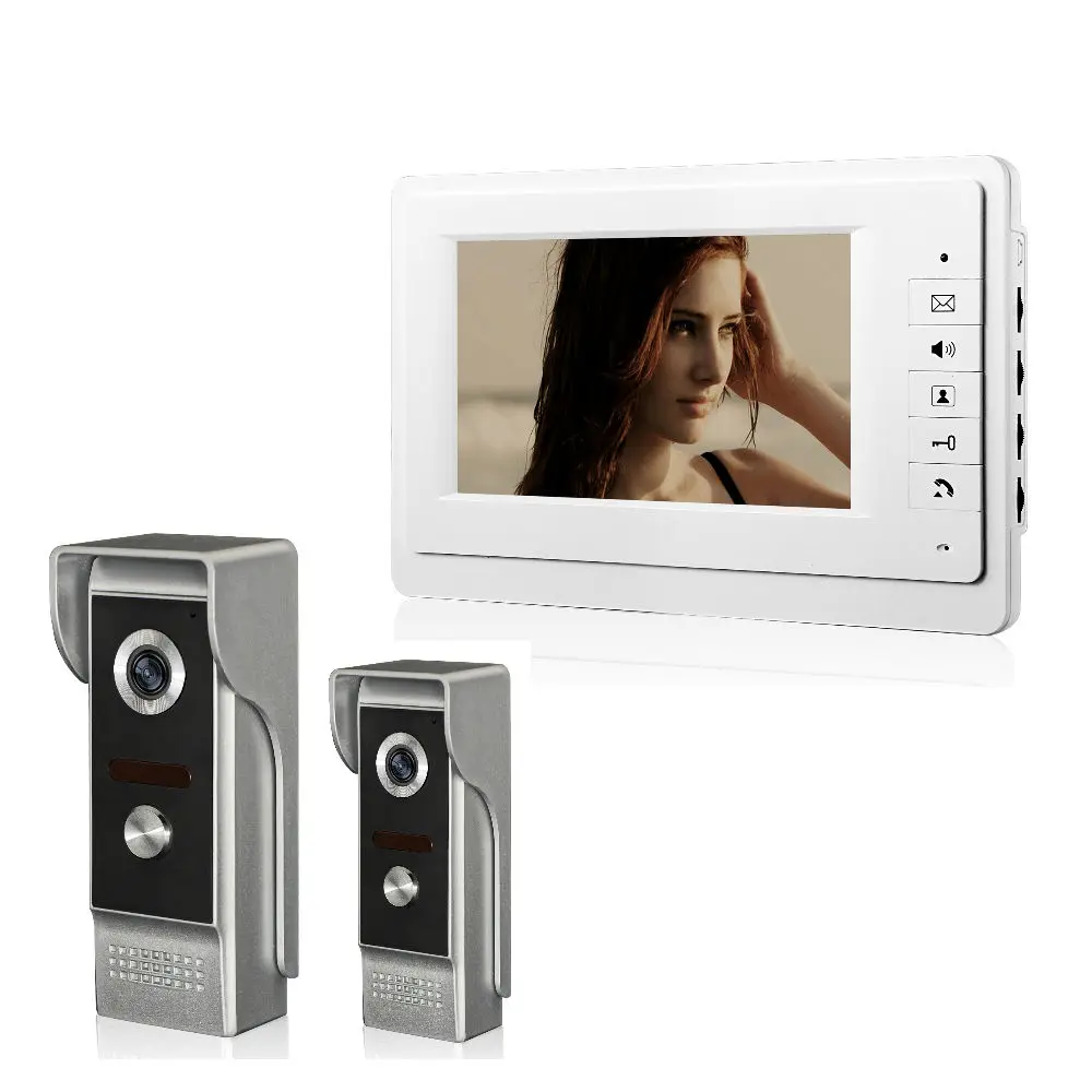 Video Door Intercom 7 Inch Monitor Wired Video Doorbell Door Phone Visual Speakerphone Intercom Entry System KIT
Video Door Intercom 7 Inch Monitor Wired Video Doorbell Door Phone Visual Speakerphone Intercom Entry System KIT