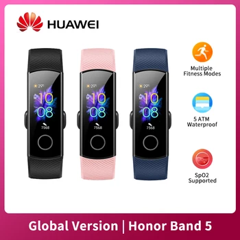 Huawei Honor Band 5 Smart Bracelet Blood Oxygen 0.95" Color AMOLED SpO2 Heart Rate Monitor Fitness Tracker Waterproof Smartband 
Huawei Honor Band 5 Smart Bracelet Blood Oxygen 0.95" Color AMOLED SpO2 Heart Rate Monitor Fitness Tracker Waterproof Smartband