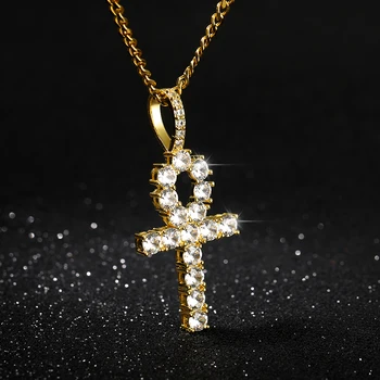 Ankh Cross Necklace For Women Gold Ice Out Chain Stainless Steel Pendant Key Cross Egyptian Jewelry Men Hip Hop Necklace Gift
Ankh Cross Necklace For Women Gold Ice Out Chain Stainless Steel Pendant Key Cross Egyptian Jewelry Men Hip Hop Necklace Gift