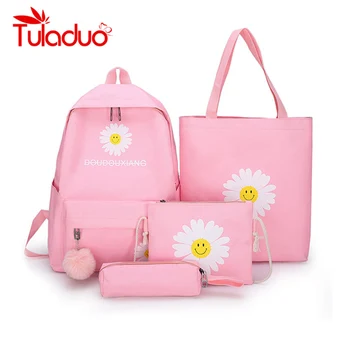4Pcs/set Women School Backpacks Nylon Schoolbag For Teenagers Girls Student Book Bag Boys Satchel Bolsas Mochilas Sac A Dos
4Pcs/set Women School Backpacks Nylon Schoolbag For Teenagers Girls Student Book Bag Boys Satchel Bolsas Mochilas Sac A Dos