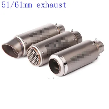 51MM 61MM Universal Motorcycle SC Exhaust Muffler Escape Moto Dirt Bike Scooter Exhaust DB killer For bws PCX125 Z800 Z900 R6 
51MM 61MM Universal Motorcycle SC Exhaust Muffler Escape Moto Dirt Bike Scooter Exhaust DB killer For bws PCX125 Z800 Z900 R6