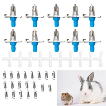 20pcs/Set Nipple Drinkers Rabbit Drinker Rodents Automatic Waterer Drinker Feeder Rabbit Water Nipple Bunny Farm Accessories
20pcs/Set Nipple Drinkers Rabbit Drinker Rodents Automatic Waterer Drinker Feeder Rabbit Water Nipple Bunny Farm Accessories