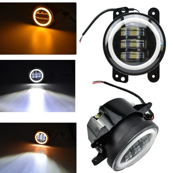 2PCS 4Inch Round Led Fog Lights 30W 6000K White Halo Ring DRL Off Road Fog Lamps For J eep W rangler JK TJ LJ D odge Journey 
2PCS 4Inch Round Led Fog Lights 30W 6000K White Halo Ring DRL Off Road Fog Lamps For J eep W rangler JK TJ LJ D odge Journey