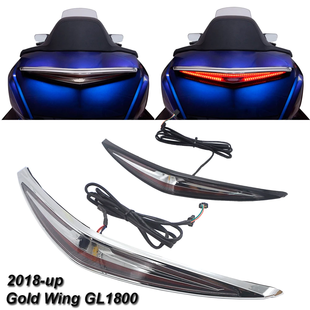 For Honda Gold Wing GL 1800 2018 -UP GL1800 LED Brake Lights Motorcycle Rear Trunk Luggage LED Steering Light in Black Or Chrome
For Honda Gold Wing GL 1800 2018 -UP GL1800 LED Brake Lights Motorcycle Rear Trunk Luggage LED Steering Light in Black Or Chrome