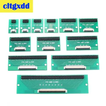 cltgxdd DIY FPC FFC flat cable connection Board 0.5 mm Pitch connector 6 8 10 12 20 24 26 30 40 50 60 80 Pin 0.5 change 2.54 
cltgxdd DIY FPC FFC flat cable connection Board 0.5 mm Pitch connector 6 8 10 12 20 24 26 30 40 50 60 80 Pin 0.5 change 2.54