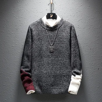 Sweater men Autumn Winter Soft Thick Japanese Korean Trend Loose Personality Men's Sweater Patchwork O Neck Collar Casual Jacket
Sweater men Autumn Winter Soft Thick Japanese Korean Trend Loose Personality Men's Sweater Patchwork O Neck Collar Casual Jacket