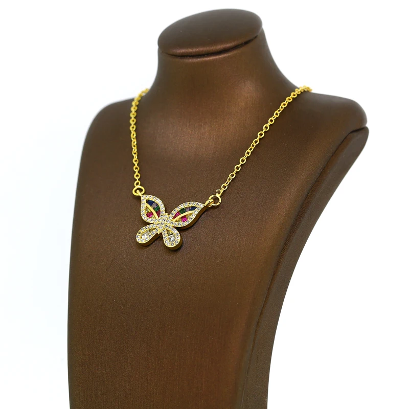 2PCS Tiny Crystal Butterfly Necklace For Women Gold Chain Necklace Pendant Rainbow Cubic Zirconia Copper New Jewelry Gift 2021
2PCS Tiny Crystal Butterfly Necklace For Women Gold Chain Necklace Pendant Rainbow Cubic Zirconia Copper New Jewelry Gift 2021