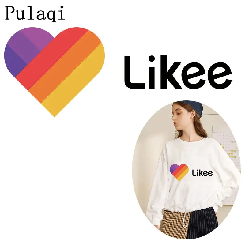 Pulaqi Likee app Cute Patch Iron On Transfers For Clothing Rainbow Heart Patch Stickers On Clothes DIY T-shirt Hoodies Appliques
Pulaqi Likee app Cute Patch Iron On Transfers For Clothing Rainbow Heart Patch Stickers On Clothes DIY T-shirt Hoodies Appliques