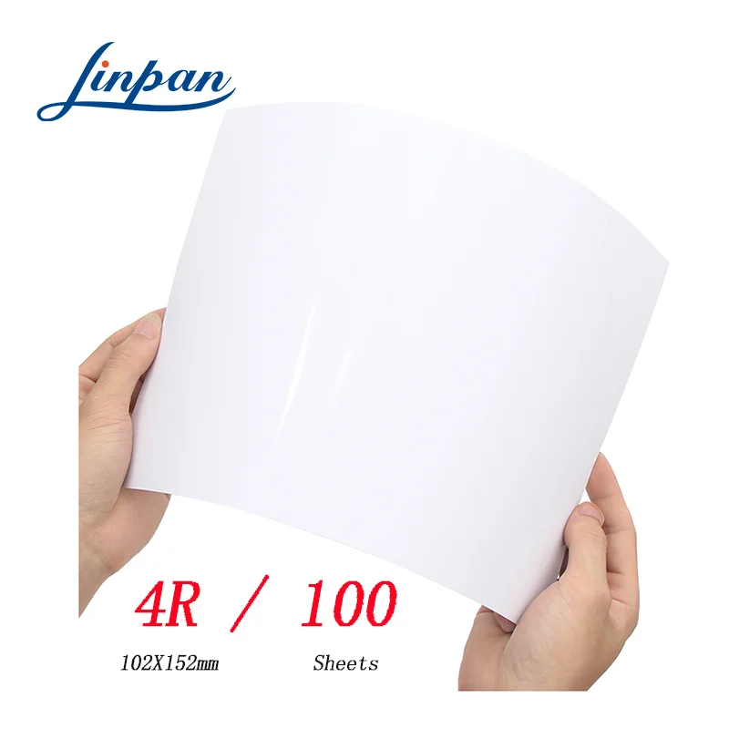 

100 Sheets Glossy 4R 6inch 4x6 Photo Paper for Inkjet Printer Paper Imaging Supplies Printing Paper Photographic Color Coated