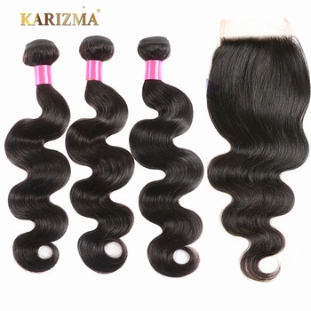 Karizma Hair 3 Bundles With Closure Peruvian Body Wave With Lace Closure Double Weft Non Remy Human Hair Bundles With Closure
Karizma Hair 3 Bundles With Closure Peruvian Body Wave With Lace Closure Double Weft Non Remy Human Hair Bundles With Closure