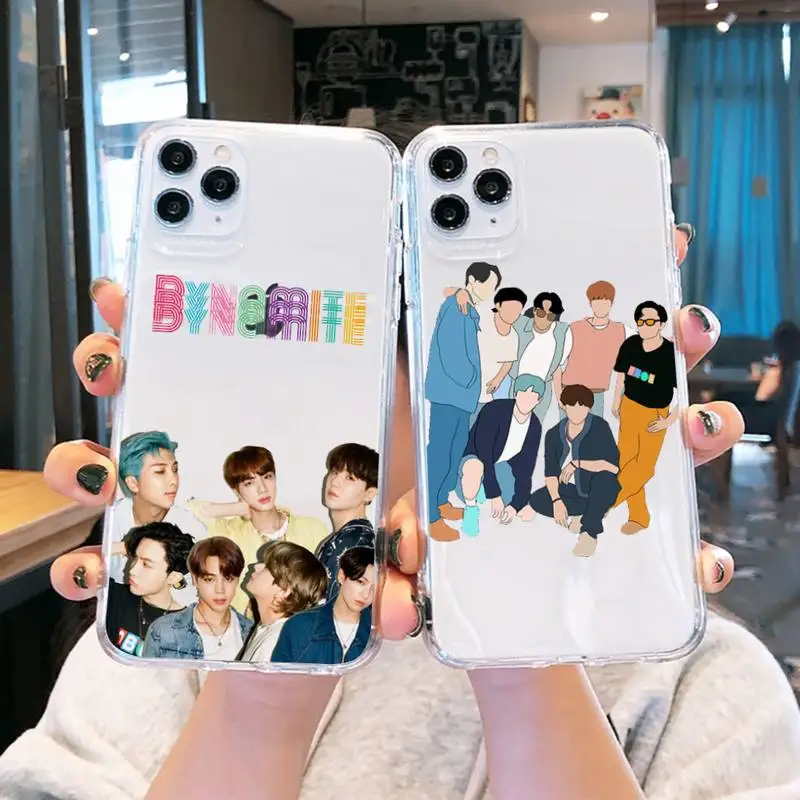 kpop group new song 'Dynamite' Phone Case Transparent soft For iphone 5 5s 5c se 6 6s 7 8 11 12 plus mini x xs xr pro max
kpop group new song 'Dynamite' Phone Case Transparent soft For iphone 5 5s 5c se 6 6s 7 8 11 12 plus mini x xs xr pro max