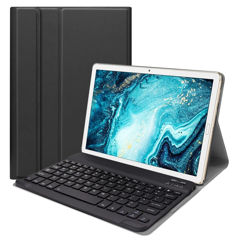 Фото Кожаный чехол с Bluetooth клавиатурой для Huawei Mediapad M6 10 8 дюймов планшета Съемная