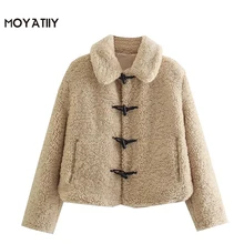 MOYATIIY Women 2022 Fashion Thick Warm Winter Coats Classic Horn Button Fluff Khaki Overcoats Long Sleeve Female Tops Outwear
MOYATIIY Women 2022 Fashion Thick Warm Winter Coats Classic Horn Button Fluff Khaki Overcoats Long Sleeve Female Tops Outwear