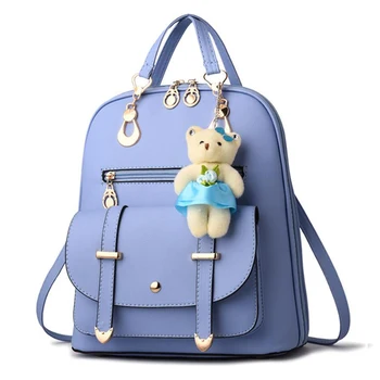2020 Cartoon Bear Backpack Female School Bags For Girls Daypack For Women Bag Travel Shoulder Bag sac a main PU Leather Backpack
2020 Cartoon Bear Backpack Female School Bags For Girls Daypack For Women Bag Travel Shoulder Bag sac a main PU Leather Backpack