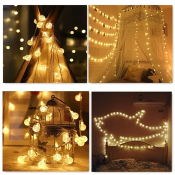 Durable Fairy String Light Crystal Globe Ball Festival Outdoor Landscape Lamp Xmas Decor Fairy String Romantic Solar Garden
Durable Fairy String Light Crystal Globe Ball Festival Outdoor Landscape Lamp Xmas Decor Fairy String Romantic Solar Garden