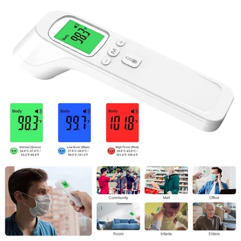 Non-contacting Digital Infrared Thermometer Touchless Temperature Meter Hygrometer IR Laser Temperature Fever Measuring Tools
Non-contacting Digital Infrared Thermometer Touchless Temperature Meter Hygrometer IR Laser Temperature Fever Measuring Tools