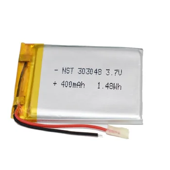 303048 3.7V 400mAH 303050 PLIB polymer lithium ion / Li-ion Rechargeable battery for GPS mp3 mp4 mp5 dvd Remote Control E-book
303048 3.7V 400mAH 303050 PLIB polymer lithium ion / Li-ion Rechargeable battery for GPS mp3 mp4 mp5 dvd Remote Control E-book