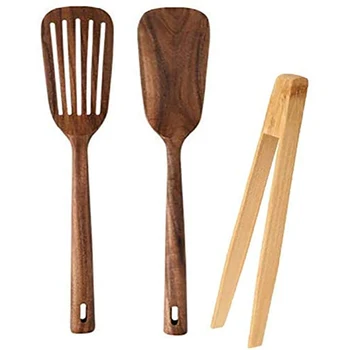 3 Piece the Goods Wooden Cooking Utensils Kitchen Utensil, Include Natural Teak Wood Cooking Spoons Tools for Nonstick
3 Piece the Goods Wooden Cooking Utensils Kitchen Utensil, Include Natural Teak Wood Cooking Spoons Tools for Nonstick