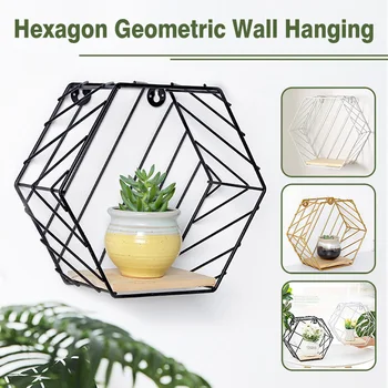 Wooden Iron Hexagonal Grid Wall Hanging Storage Rack 35x31cm Home Bedroom Simple Hexagon Shelf Desktop Decorative Organization
Wooden Iron Hexagonal Grid Wall Hanging Storage Rack 35x31cm Home Bedroom Simple Hexagon Shelf Desktop Decorative Organization