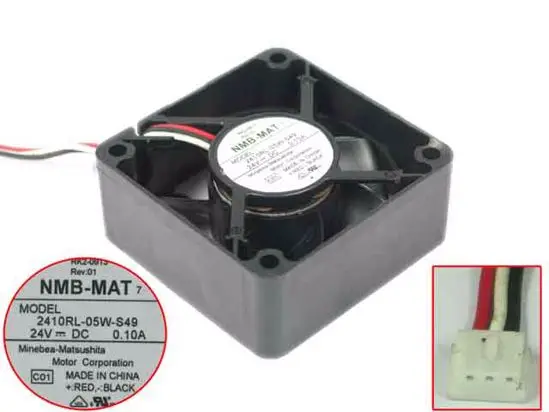 NMB-MAT 2410RL-05W-S49 C01 DC 24V 0.10A 60x60x25 мм 3-проводной Вентилятор охлаждения сервера
NMB-MAT 2410RL-05W-S49 C01 DC 24V 0.10A 60x60x25 мм 3-проводной Вентилятор охлаждения сервера