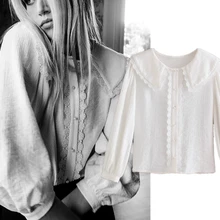 Elmsk Blusas Mujer De Moda 2021 Indie Folk Vintage Ruffles Cute Peter Pan Collar Casual Blouse Women Fashion Shirt Women Tops
Elmsk Blusas Mujer De Moda 2021 Indie Folk Vintage Ruffles Cute Peter Pan Collar Casual Blouse Women Fashion Shirt Women Tops