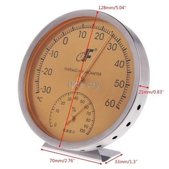 Stainless Steel Analog Dial Thermometer Hygrometer Temperature Humidity Meter F15 20 Dropship
Stainless Steel Analog Dial Thermometer Hygrometer Temperature Humidity Meter F15 20 Dropship