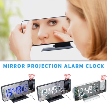 3-Color LED Alarm Clock Temperature And Humidity Multifunctional Radio Projection Alarm Mirror Electronic Digital Clock
3-Color LED Alarm Clock Temperature And Humidity Multifunctional Radio Projection Alarm Mirror Electronic Digital Clock