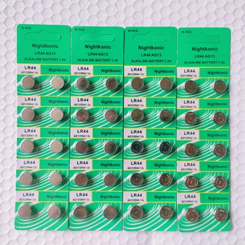 Nightkonic (5 packs)50 PCS LR44 AG13 LR1154 SR44 A76 357A 303 357 LR44W Battery Coin Cell 1.55V Alkaline For Watches Toys
Nightkonic (5 packs)50 PCS LR44 AG13 LR1154 SR44 A76 357A 303 357 LR44W Battery Coin Cell 1.55V Alkaline For Watches Toys