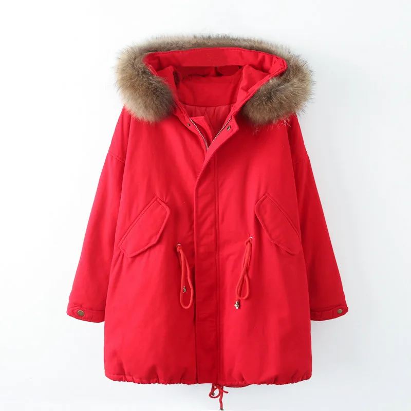 Winter Cotton Dress Women's Mid-length Thick 2018 New Style Large Size Loose-Fit Fur Collar Cotton-padded Jacket Korean-style do
Winter Cotton Dress Women's Mid-length Thick 2018 New Style Large Size Loose-Fit Fur Collar Cotton-padded Jacket Korean-style do