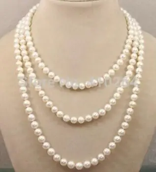 Jewelry Pearl Necklace real AA 7-8mm white pink black fresh water Cultured pearl necklace Free Shipping
Jewelry Pearl Necklace real AA 7-8mm white pink black fresh water Cultured pearl necklace Free Shipping