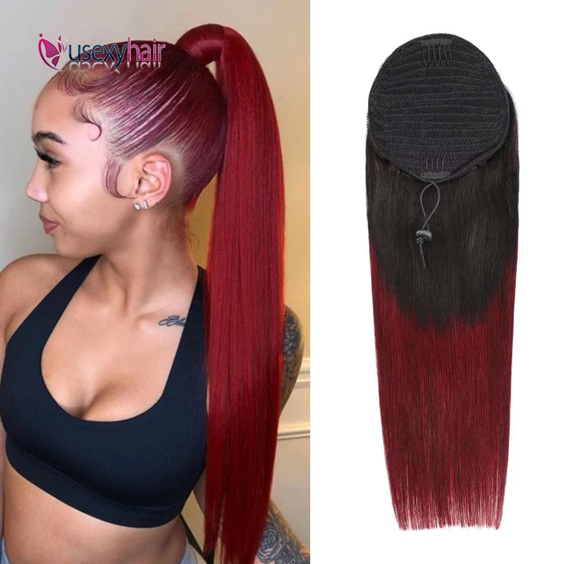 Straight Human Hair Ponytail Remy Ombre Brazilian Drawstring Clips In Hair Extensions Wrap Around Straight Ponytail For Women
Straight Human Hair Ponytail Remy Ombre Brazilian Drawstring Clips In Hair Extensions Wrap Around Straight Ponytail For Women