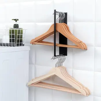 Metal Hanger Rack Balcony Clothes Storage Rack Wall Mount Hanger Shelf Holder For Bathroom Bedroom Living Room Home Accessories 
Metal Hanger Rack Balcony Clothes Storage Rack Wall Mount Hanger Shelf Holder For Bathroom Bedroom Living Room Home Accessories