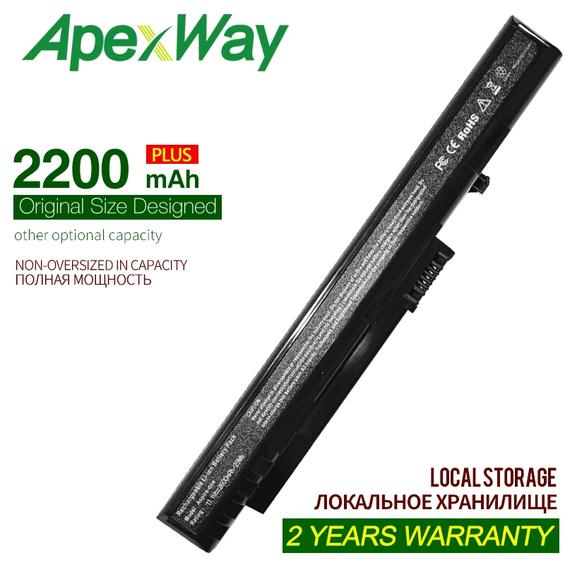 ApexWay Аккумулятор для ноутбука Acer Aspire One 10 1 "(черный) A110 1295 571 D150 1165 1462 1606 EMACHINE