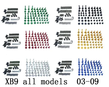 Motorcycle Complete Fairing Bolts Kit Bodywork Screws For Fit BUELL XB9 all models 2003-2009
Motorcycle Complete Fairing Bolts Kit Bodywork Screws For Fit BUELL XB9 all models 2003-2009