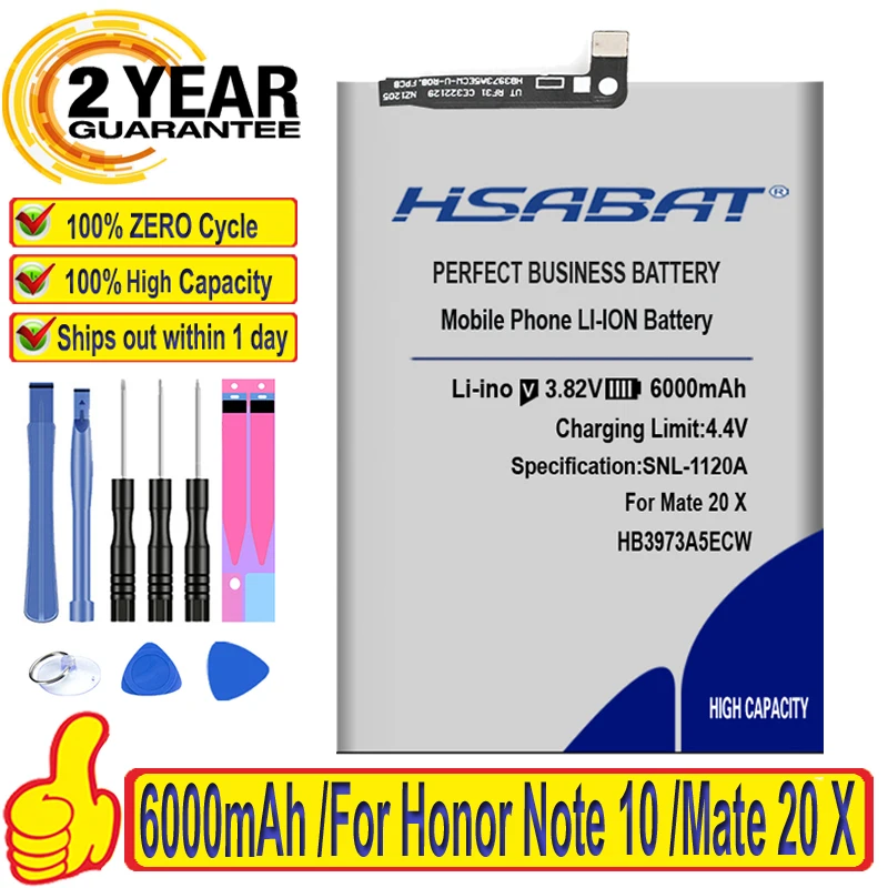 Топ бренд HB3973A5ECW 6000 мАч аккумулятор для Huawei Mate 20 X 20X Mate20X Φ/Honor 8X Max / Honor Note
