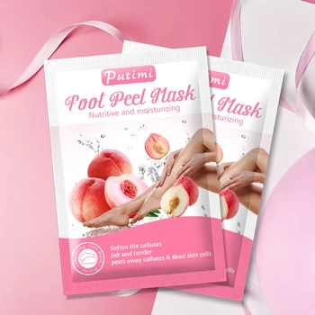 PUTIMI Exfoliating Foot Mask Foot Patch Pedicure Socks Anti Crack Heel Peach Moisture Feet Peeling Mask Dead Skin Remover
PUTIMI Exfoliating Foot Mask Foot Patch Pedicure Socks Anti Crack Heel Peach Moisture Feet Peeling Mask Dead Skin Remover