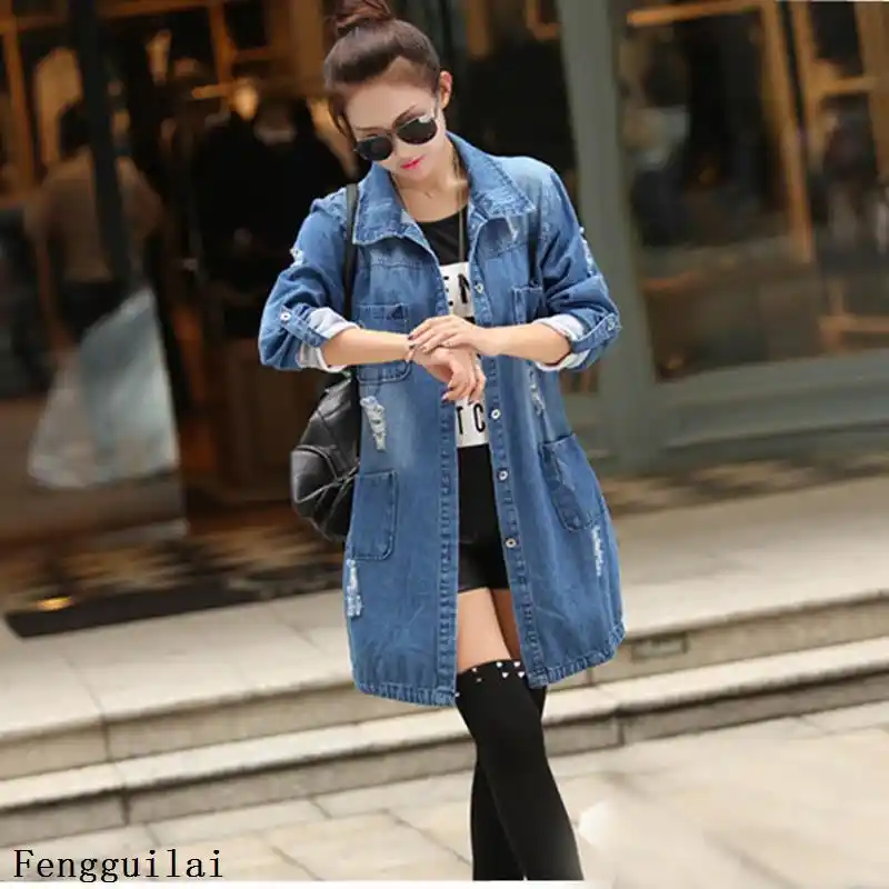 medium length denim jacket