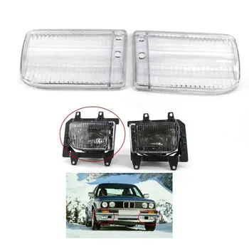 

CAR Foglight Fog Light Lamp ABS Lens Cover Clear for BMW E30 85-93 Set Top 2 Door 325i 318i Coupe Convertible