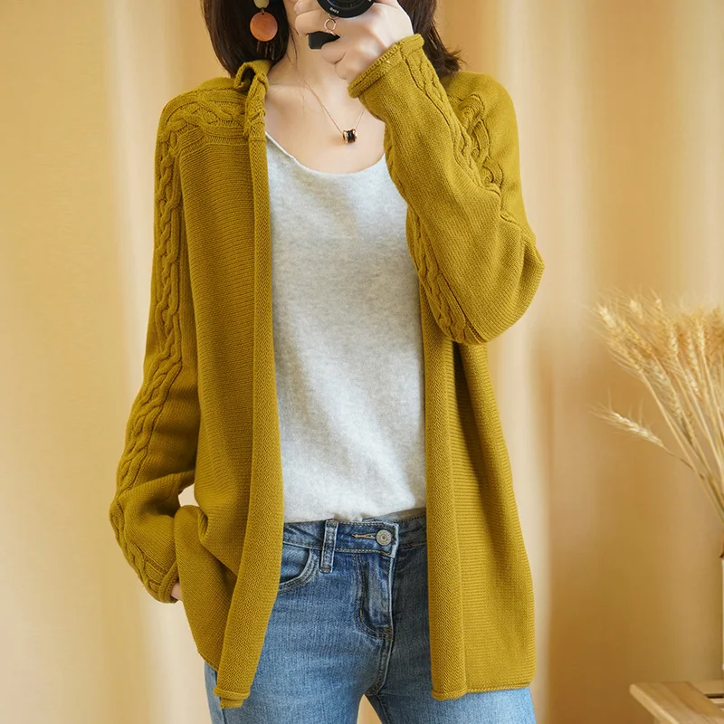 LHZSYY 2020 Spring New Women' Blend Cashmere knit Cardigan unbuttoned coat Solid color Wool Base Sweater top Take a ride factory
LHZSYY 2020 Spring New Women' Blend Cashmere knit Cardigan unbuttoned coat Solid color Wool Base Sweater top Take a ride factory