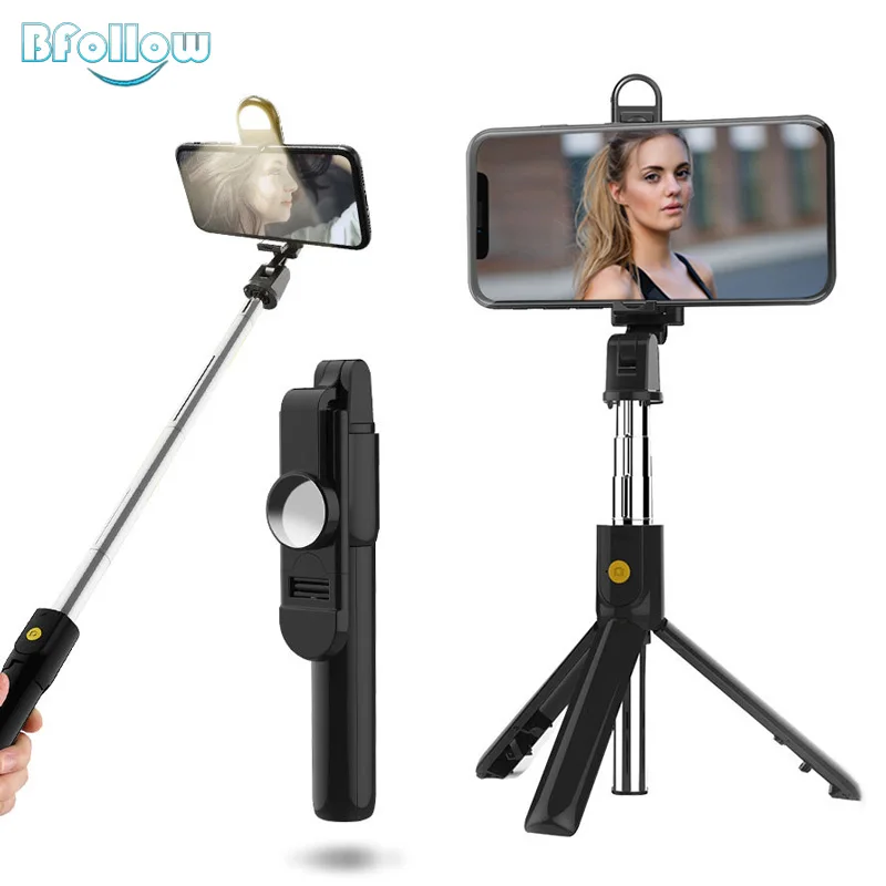 BFOLLOW 4 in1 Tripod Selfie Stick with Fill Light Wireless Bluetooth Mirror for Mobile Phone iPhone Youtube Tiktok Video Vlog
BFOLLOW 4 in1 Tripod Selfie Stick with Fill Light Wireless Bluetooth Mirror for Mobile Phone iPhone Youtube Tiktok Video Vlog