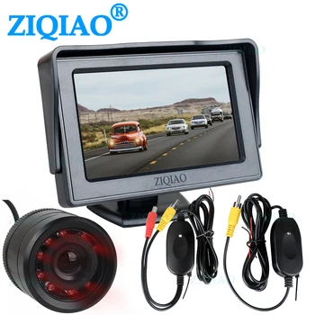 4.3" TFT LCD Car Monitor IR Camera Wireless Video Transmitter Receiver Kit for Parking Reverse Rear View Monitor System
4.3" TFT LCD Car Monitor IR Camera Wireless Video Transmitter Receiver Kit for Parking Reverse Rear View Monitor System