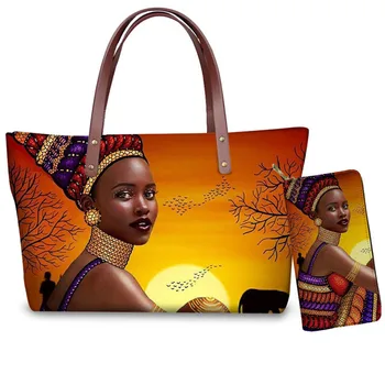 Women Summer Custom mode Beach Bags for Black Art African Girls Printing Handbags Ladies Fashion Totes&Purse Set Sac Main Femme 
Women Summer Custom mode Beach Bags for Black Art African Girls Printing Handbags Ladies Fashion Totes&Purse Set Sac Main Femme