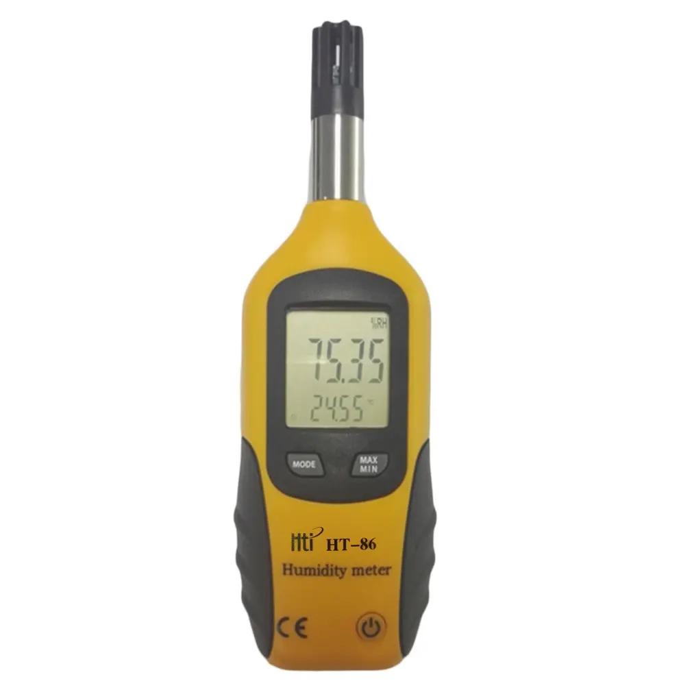 HT-86 Professional Digital LCD Screen Display Indoor Outdoor Thermometer Hygrometer Temperature Humidity Meter White & Gray
HT-86 Professional Digital LCD Screen Display Indoor Outdoor Thermometer Hygrometer Temperature Humidity Meter White & Gray