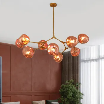 Nordic Living Room Chandelier 2019 New Acrylic Lava Molecular Chandelier 
Nordic Living Room Chandelier 2019 New Acrylic Lava Molecular Chandelier