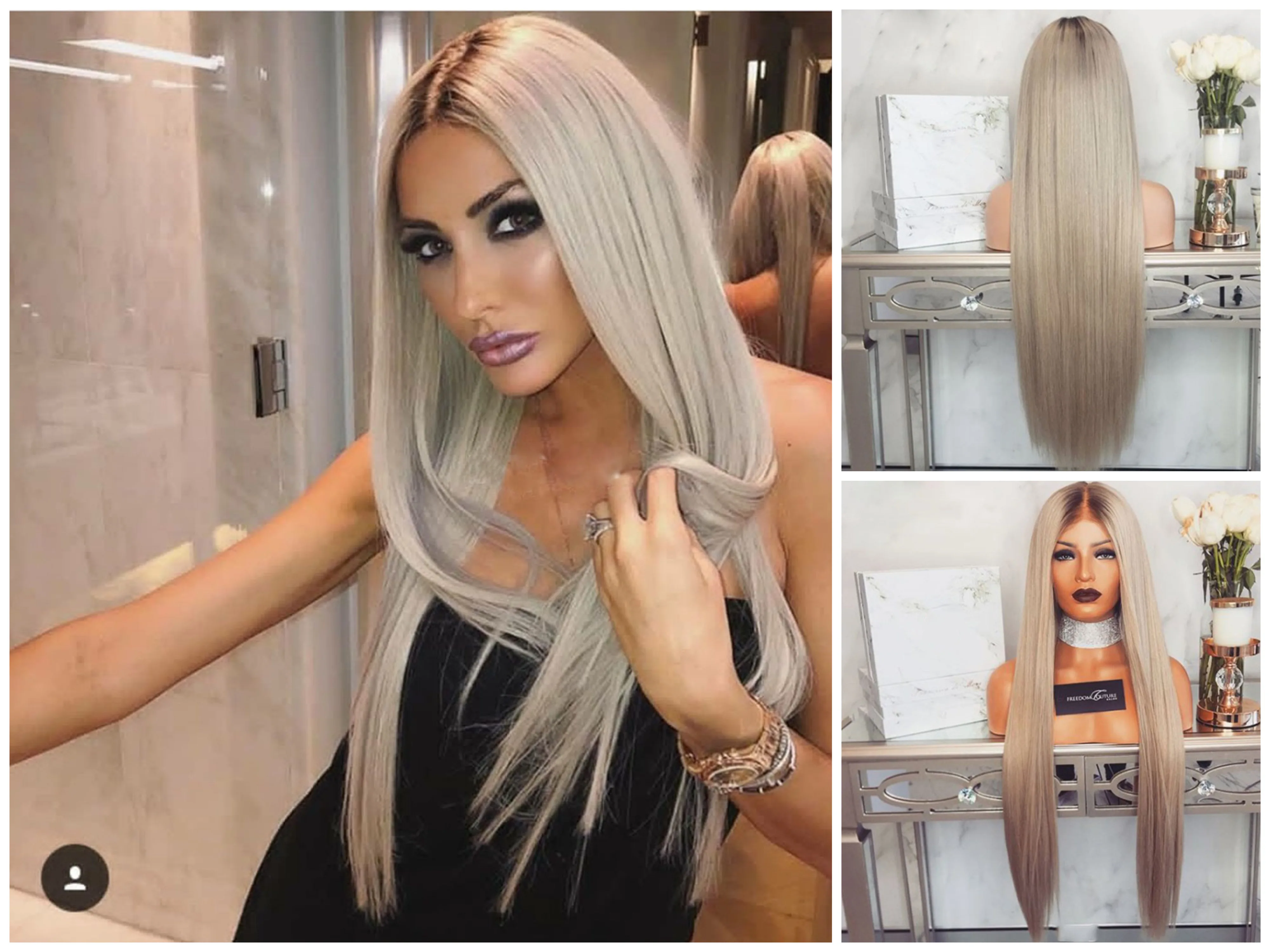 Middle Part Straight Ombre Ash Blond 13Ч6 Lace Front Human Hair Wigs #4T60 Brazilian Remy PrePlucked With Baby Hair
Middle Part Straight Ombre Ash Blond 13Ч6 Lace Front Human Hair Wigs #4T60 Brazilian Remy PrePlucked With Baby Hair