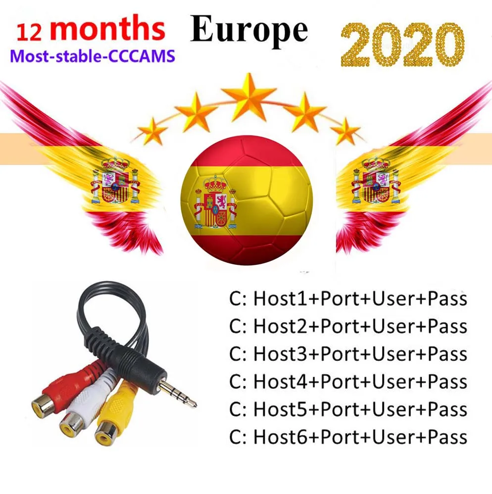 Spain CCCam Line for 1 year 8 lines Freesat V7 Receptor most stable CCCam Server HD Satellite Receiver CCCam Cline Europe
Spain CCCam Line for 1 year 8 lines Freesat V7 Receptor most stable CCCam Server HD Satellite Receiver CCCam Cline Europe