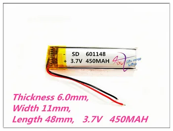 High quality 601148 3.7V 450MAH with protection board,601248 used for bluetooth MP3,MP4,MP5 GPS DVD lithium battery 601250
High quality 601148 3.7V 450MAH with protection board,601248 used for bluetooth MP3,MP4,MP5 GPS DVD lithium battery 601250